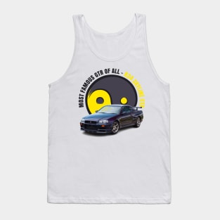 R34 GTR Tank Top